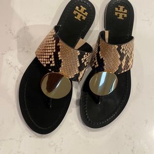 NWT Tory Burch Patos Sandal Snake Print